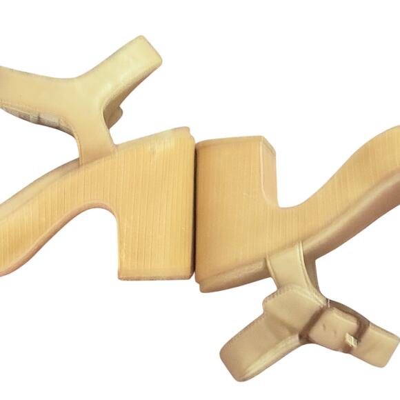 Vince Noelle Leather Platform Sandals Ankle Strap Quiet Luxury Size 8.5 EUC - Picture 7 of 10